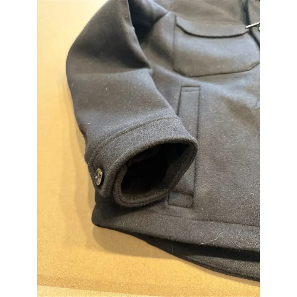 Calvin Klein Men’s Small Hooded Shirt Jacket Black